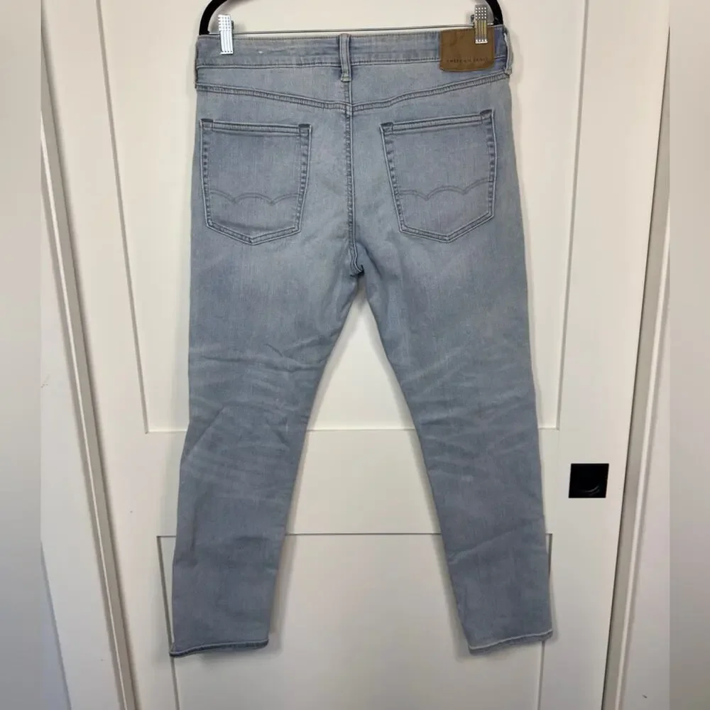 American Eagle Outfitters Men’s Light Wash Cotton Next Level Flex Jeans 34x30